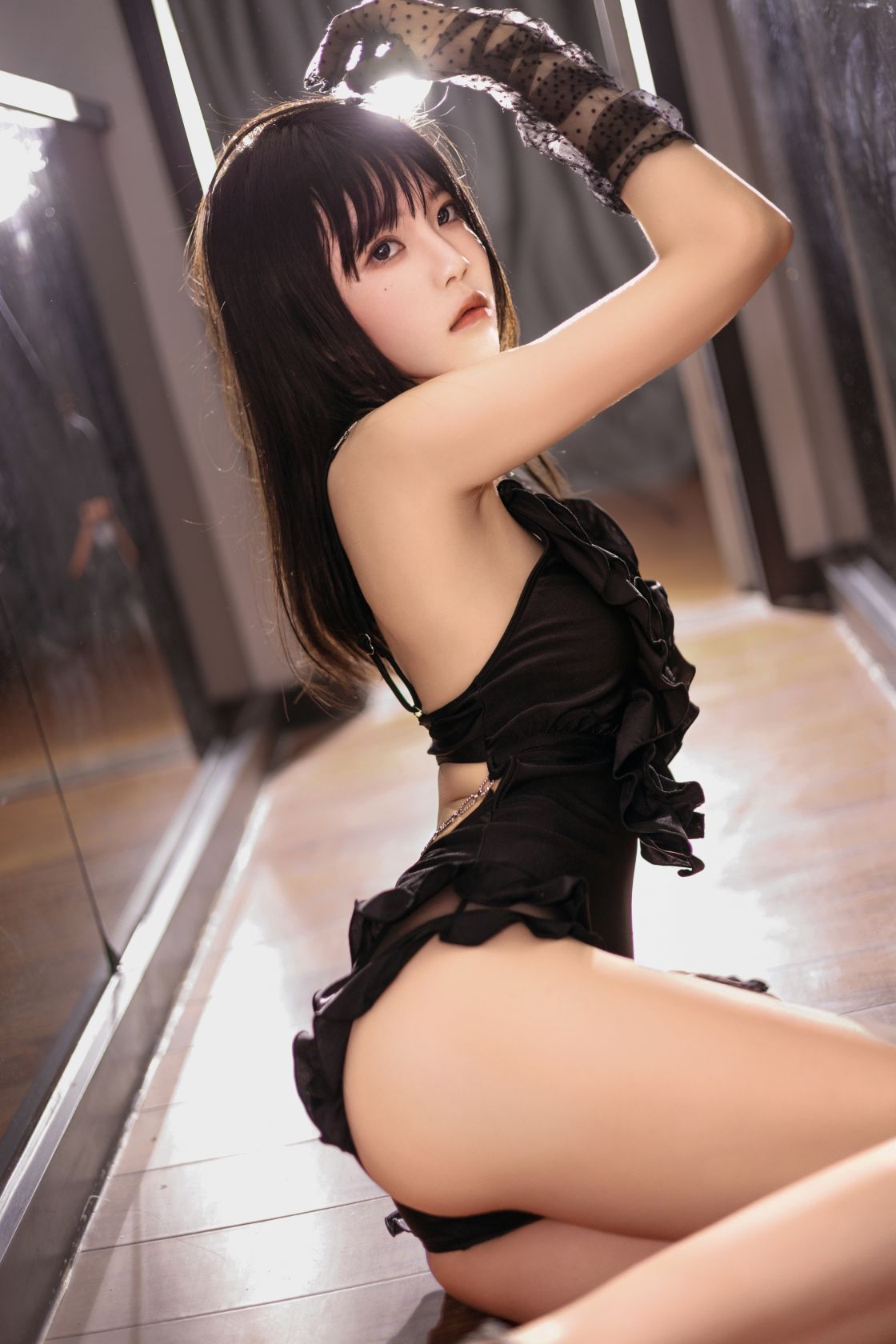 桜桃喵-2023年12月-银色高跟鞋-03-12