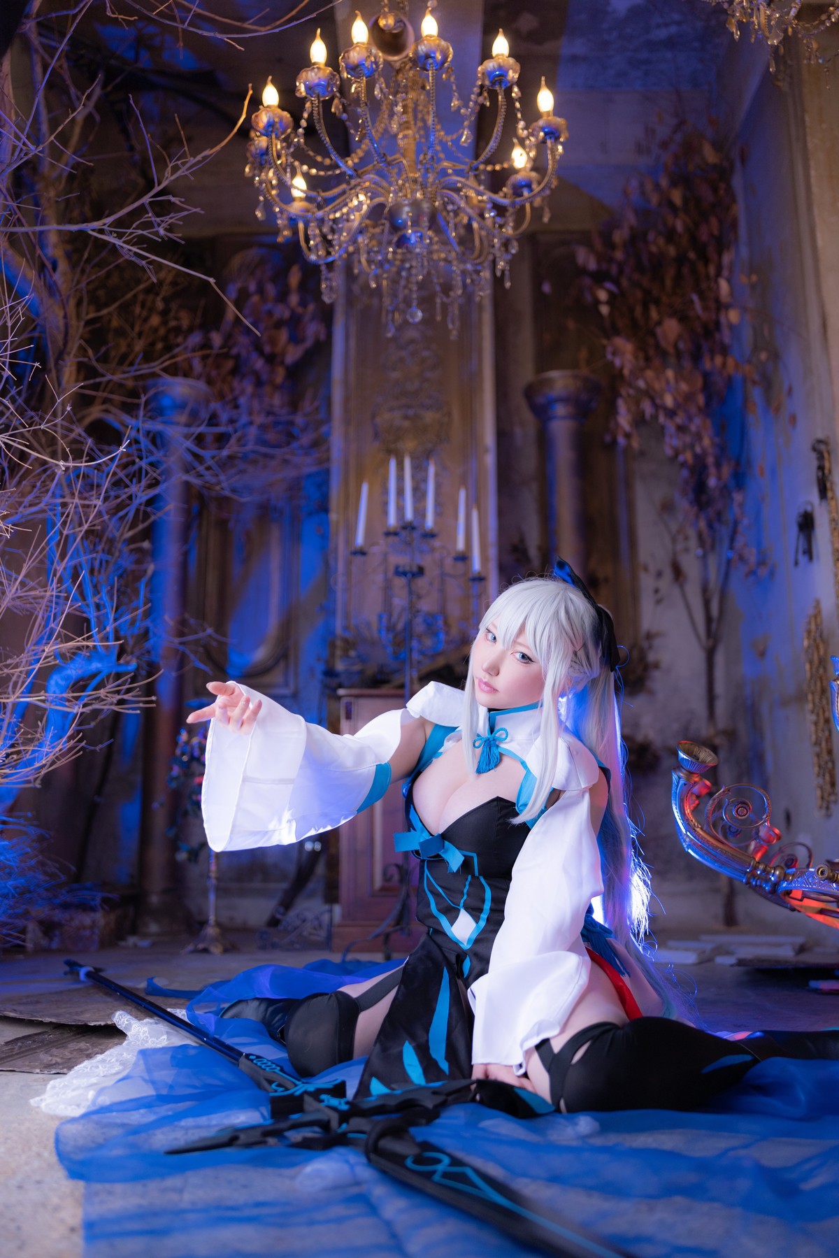 Cosplay-SAKUサク-Morgan-le-Fay-Set03-03-08