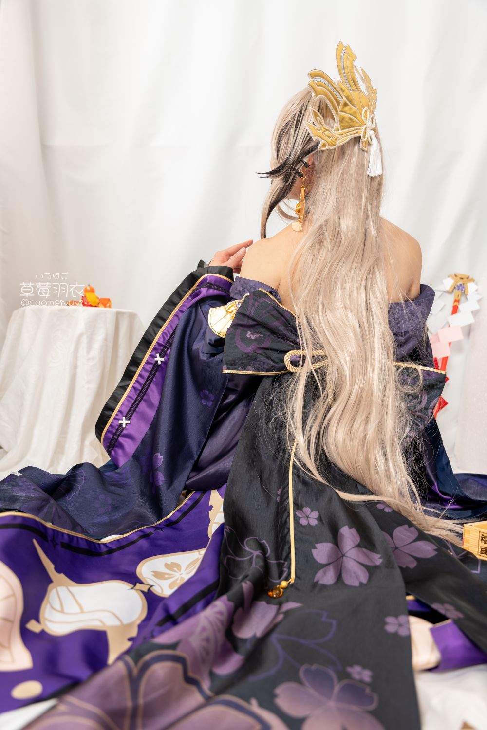 草莓羽衣T2黒ギャル八重神子墨桜色の夜笙雅芸-03-01