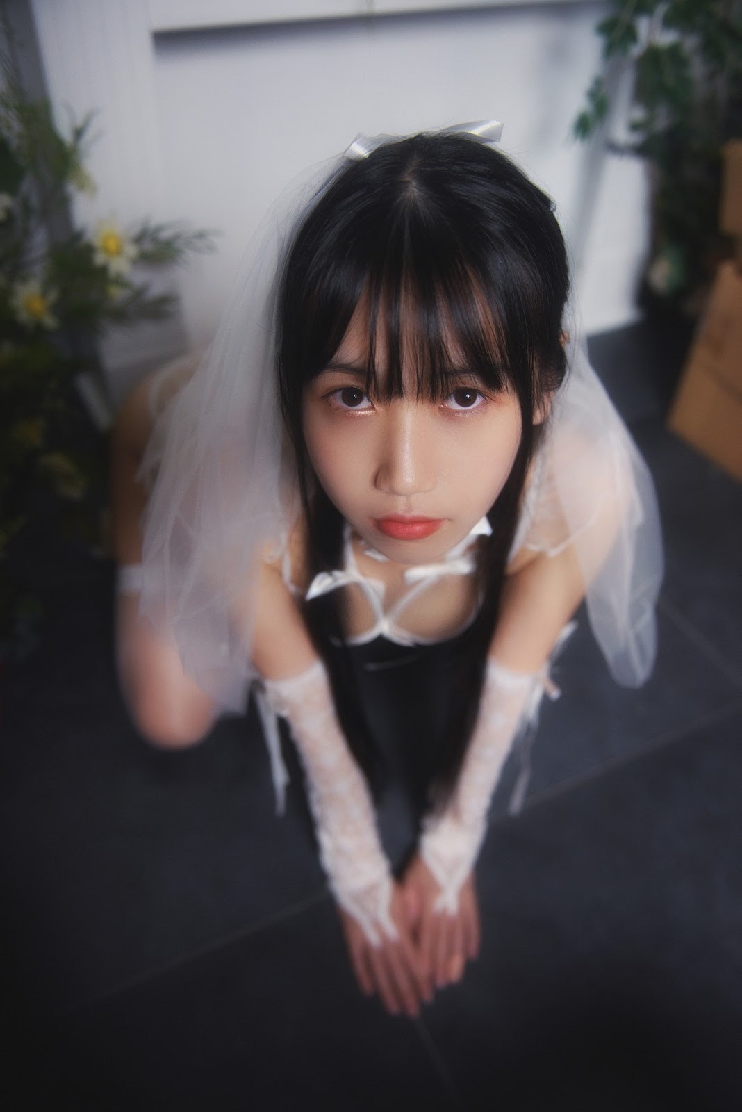 Cosplay-不呆猫-白色情趣婚纱-03-09
