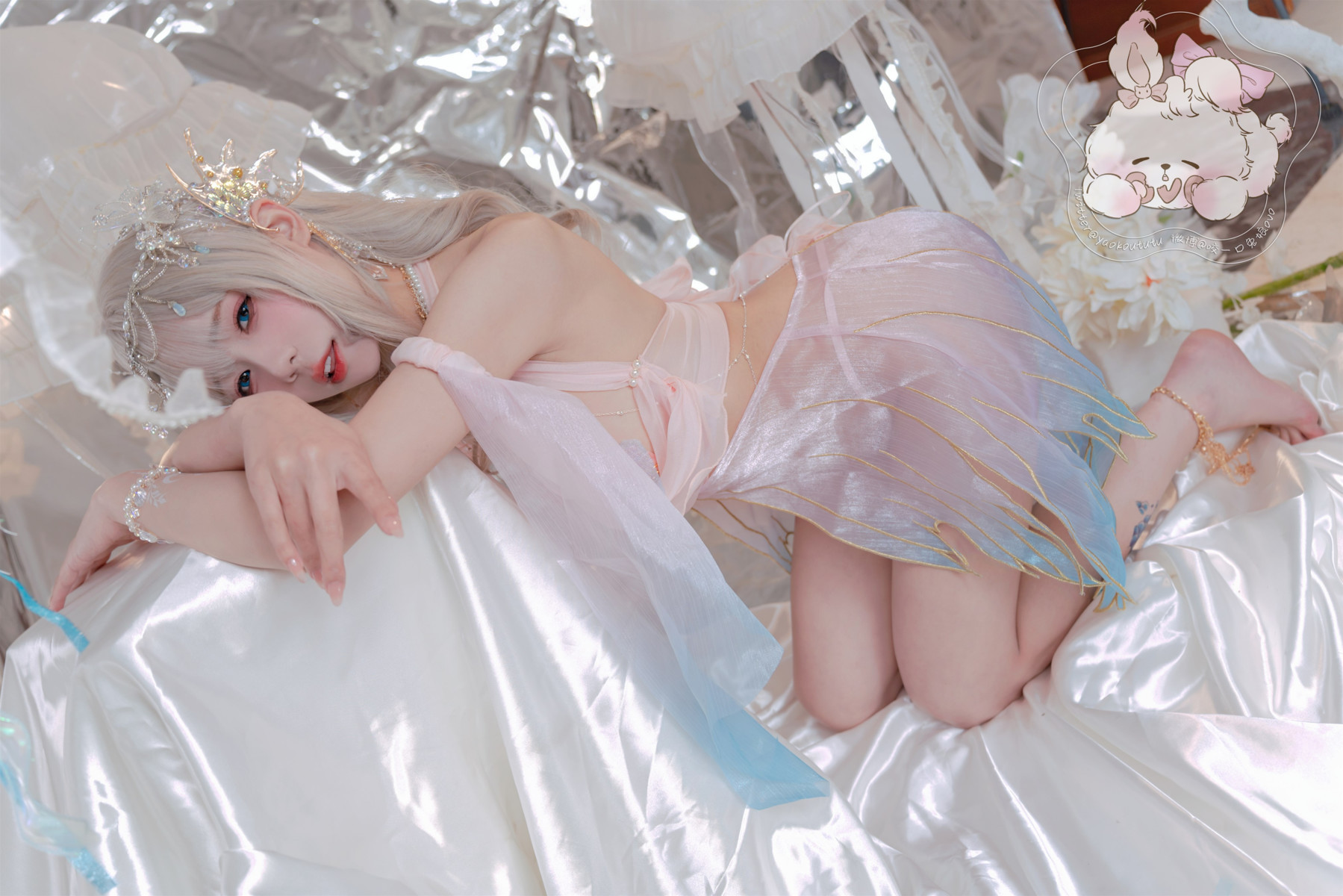 Cosplay-咬一口兔娘-海的女儿-Mermaid-10-28