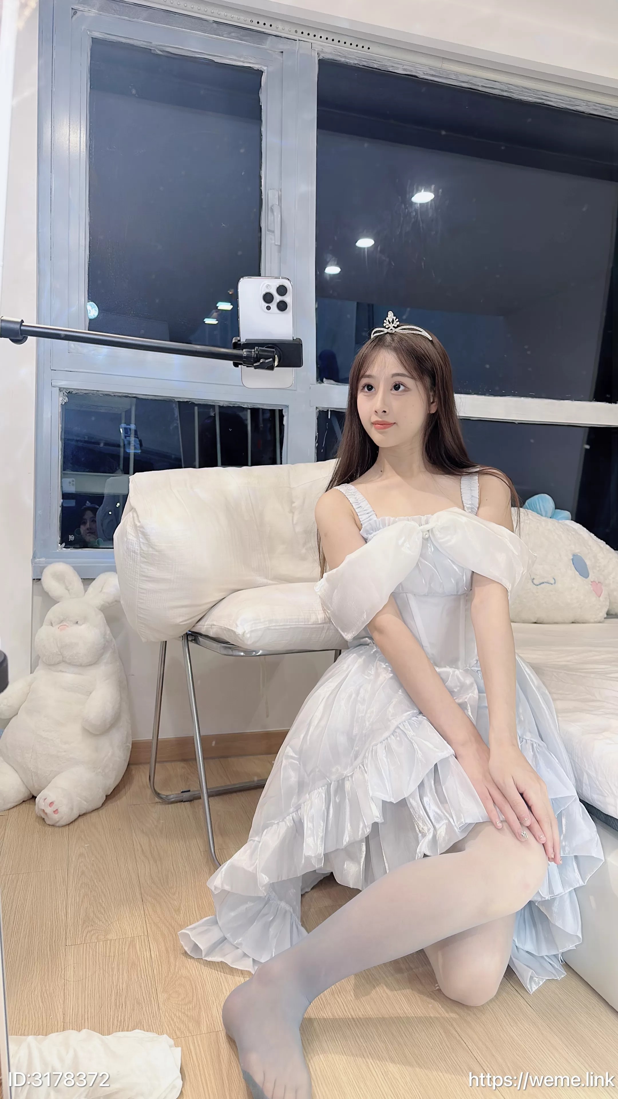 小萌子--NO016-渐变蓝丝袜53P49MB-08-17