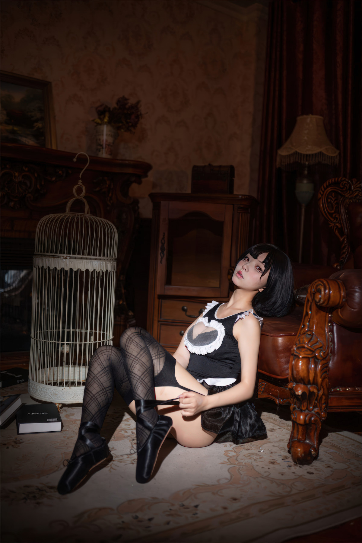 Cosplay-花铃-马戏团芭蕾-吊带袜高叉-12-02