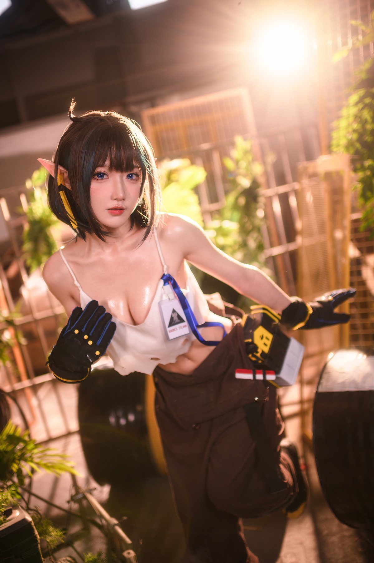 阿包也是兔娘-Cosplay-森蚺-Forest-Flea-02-16
