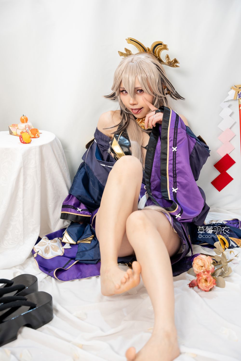 草莓羽衣T2黒ギャル八重神子墨桜色の夜笙雅芸-03-01