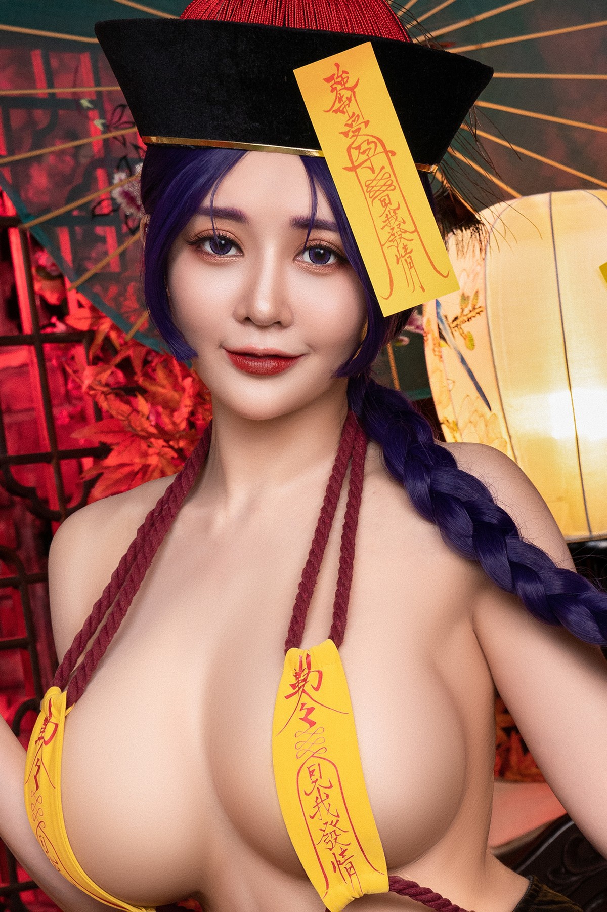 菰蒲風動縱斜影殭屍奶光安希膣得液滿見我發情香希趕屍霊幻道士-X-最胸妖怪キョンシー-Zombie-sex-folklore-Set02-08-20