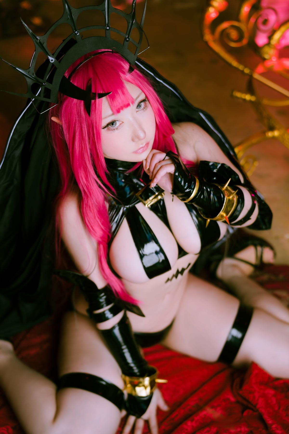 Cosplay-SAKUサク-Morgan-le-Fay-Set04-08-29