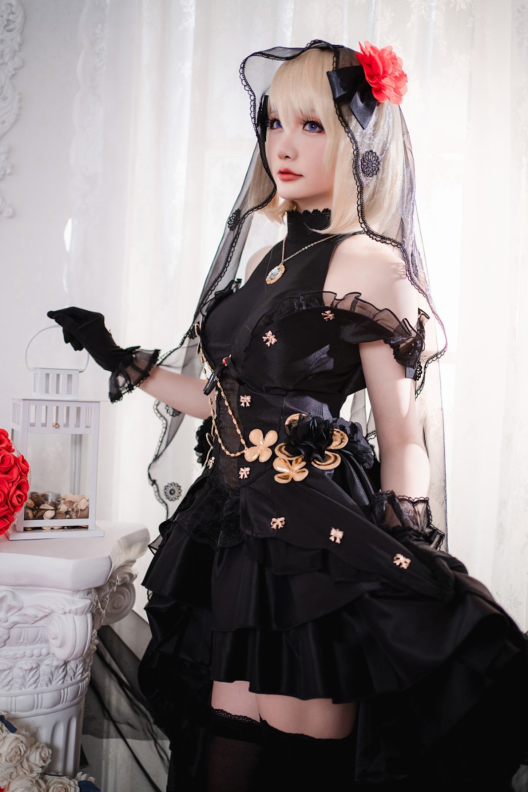 Cosplay-星之迟迟Hoshilily-Z23婚纱-04-17