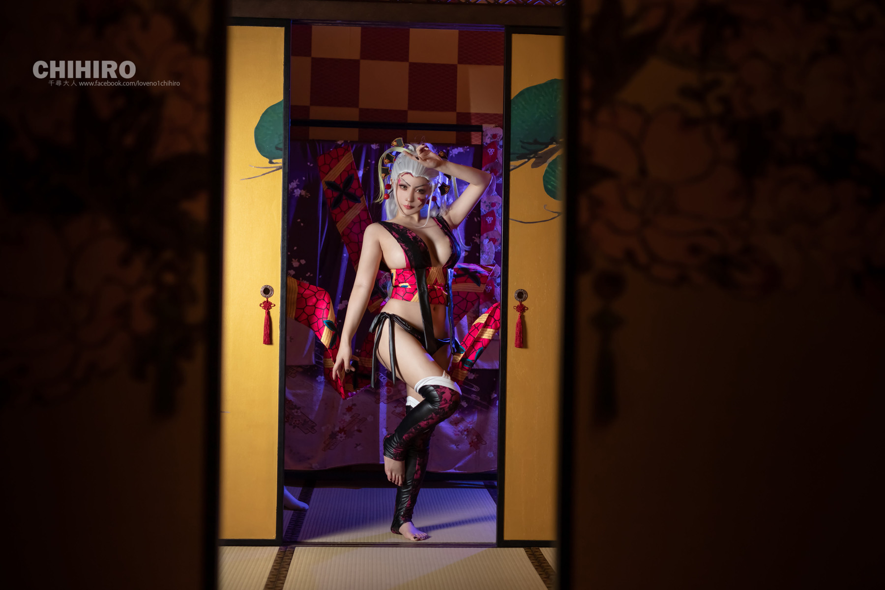 千尋-Chihiro-Chang-Cosplay-堕姫-Daki-8211-Demon-Slayer-03-25