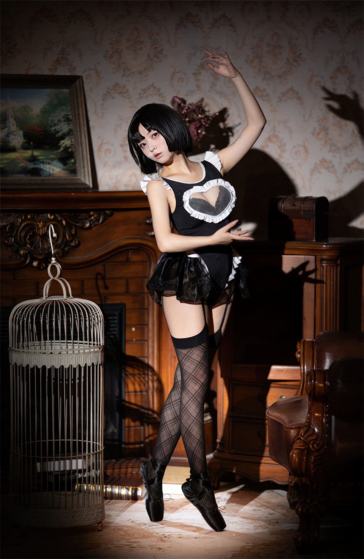 Cosplay-花铃-马戏团芭蕾-吊带袜高叉-12-02