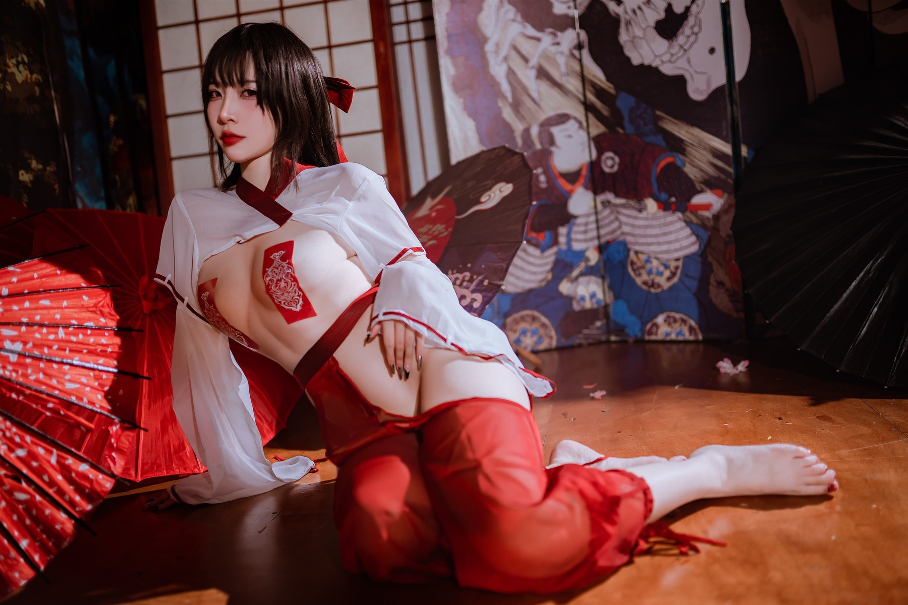 Cosplay-二佐Nisa-私房巫女-03-05