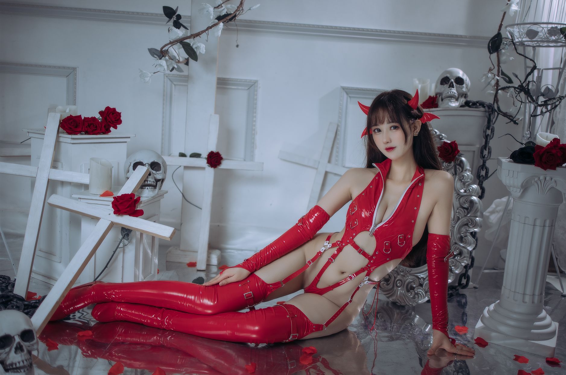 羽生三未---红色胶衣小恶魔65P3V-102GB-04-20