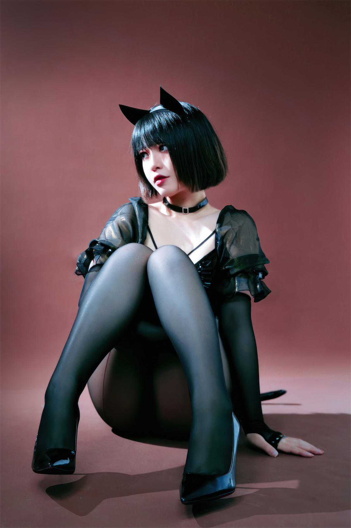 Cosplay-半半子Banbanko-黑猫NEKO-11-13