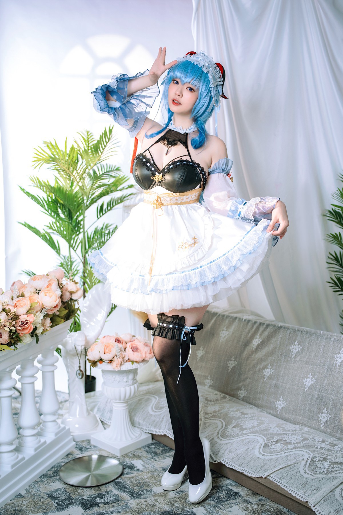 Cosplay-Ying-Tze-甘雨-Ganyu-Maid-12-15