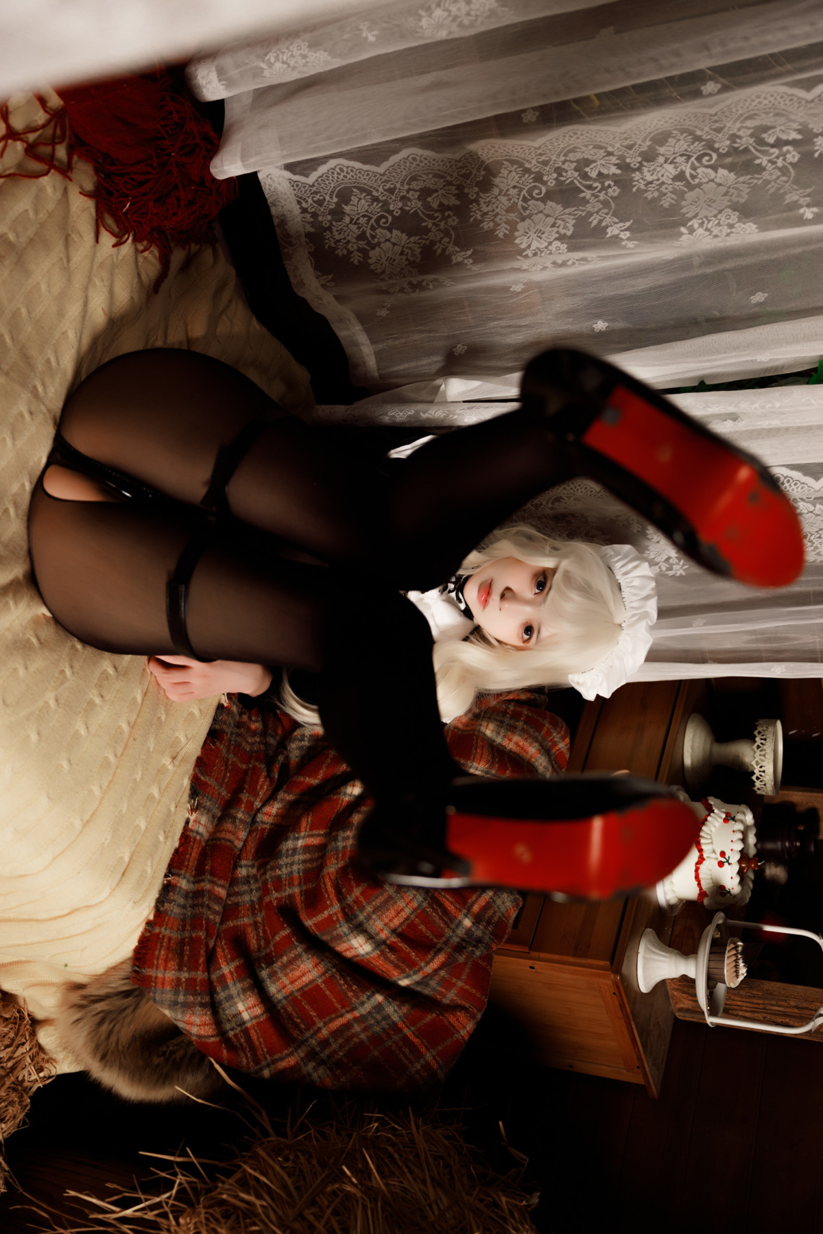 Cosplay-疯猫ss-黑丝女仆-Maid-in-Black-03-20