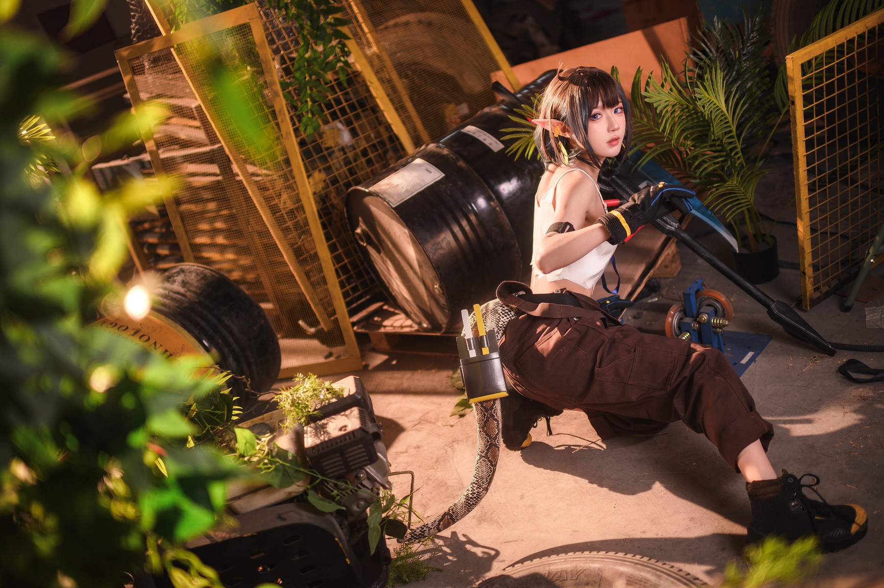 阿包也是兔娘-Cosplay-森蚺-Forest-Flea-02-16