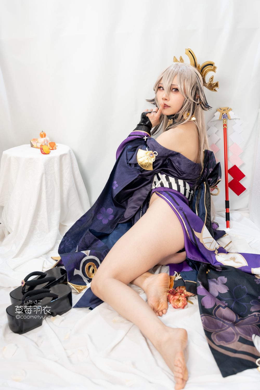 草莓羽衣T2黒ギャル八重神子墨桜色の夜笙雅芸-03-01