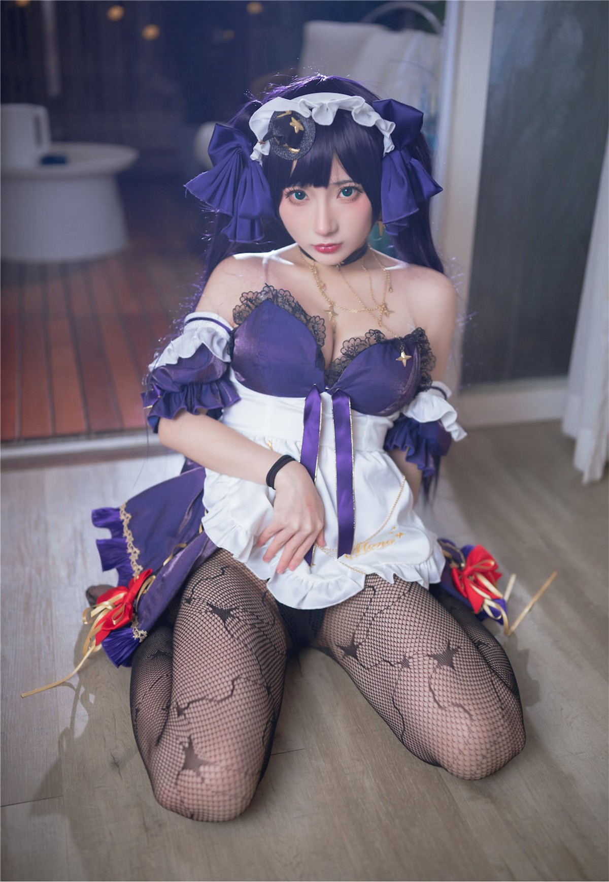 Cosplay-是三不是世-原神莫娜女仆-01-13