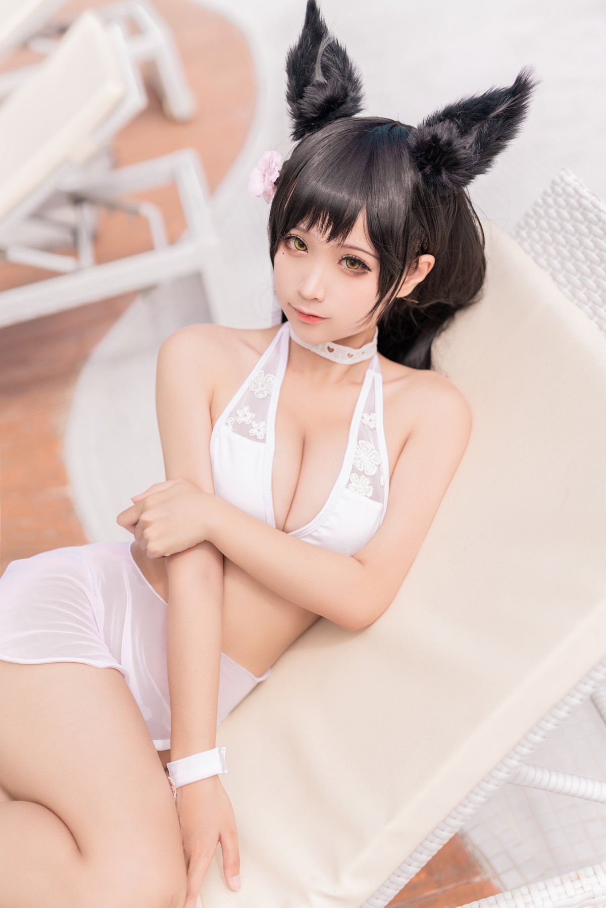 Cosplay-蠢沫沫Chunmomo-爱宕-犬-泳装-08-25