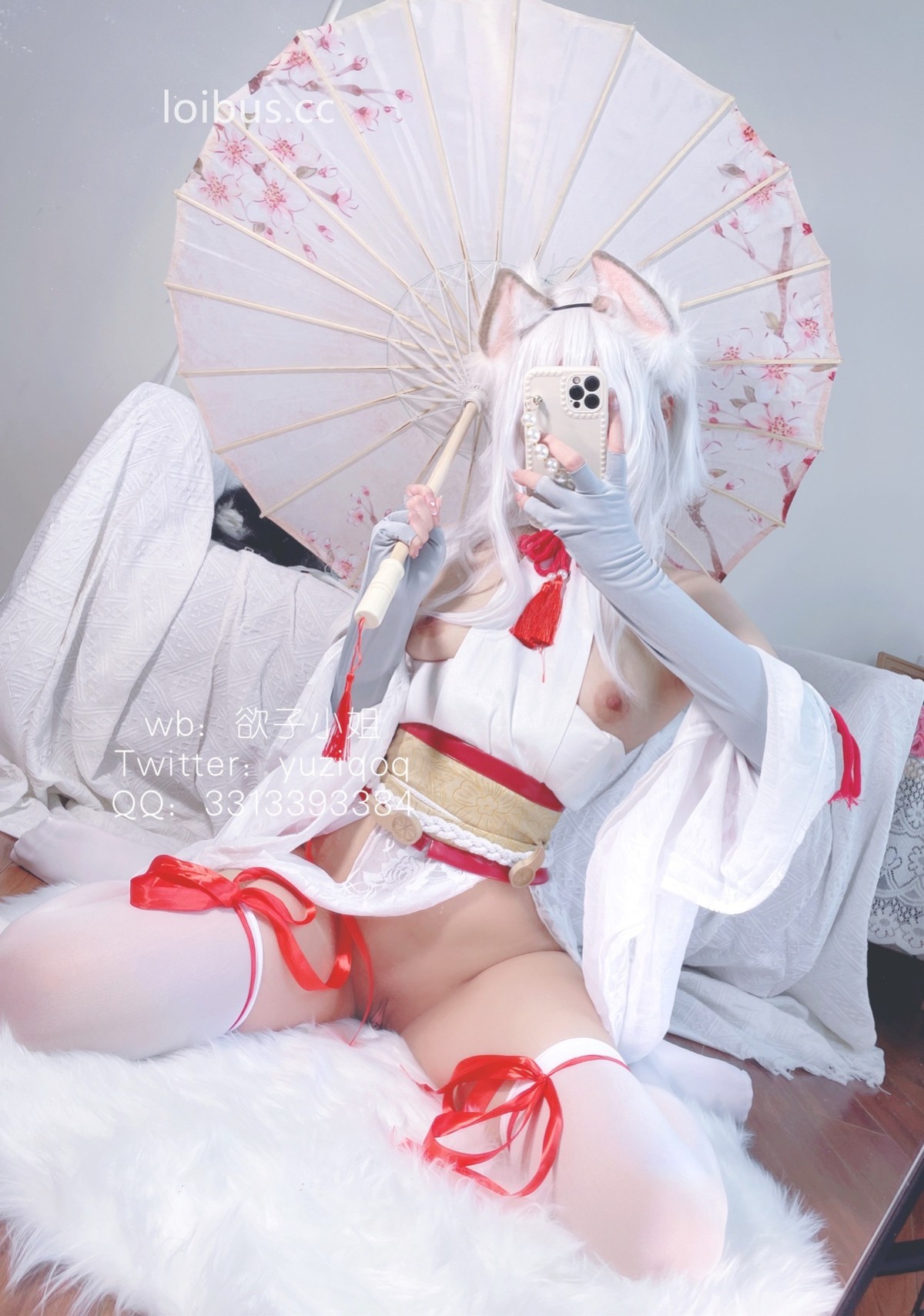 Coser-小蔡头喵喵纯白胡桃-08-27