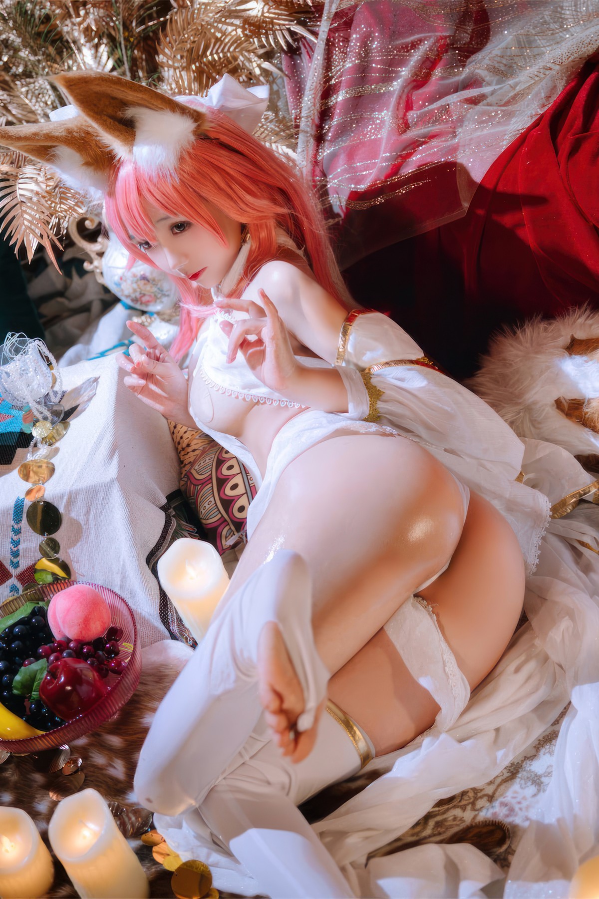 Cosplay-Rinaijiao日奈娇-玉藻前舞娘-涂油-Set01-04-18