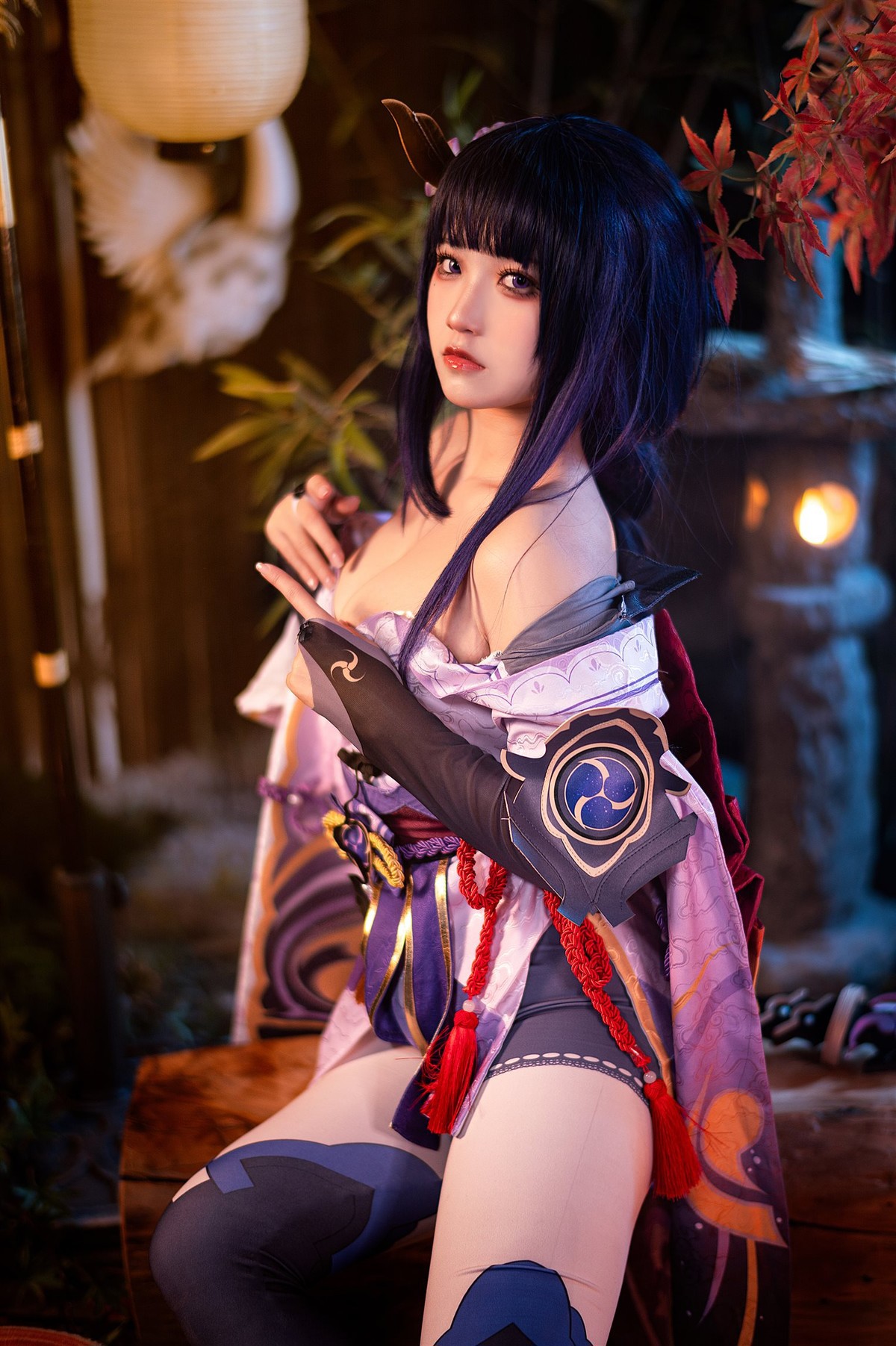 Cosplay-伊喵君-景三-八重-雷神-双倍快乐-08-21