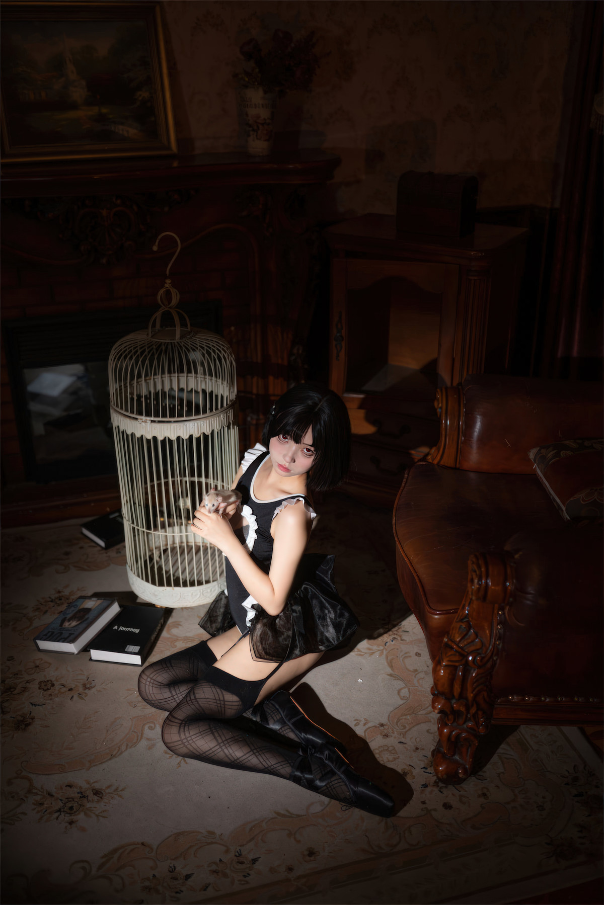 Cosplay-花铃-马戏团芭蕾-吊带袜高叉-12-02