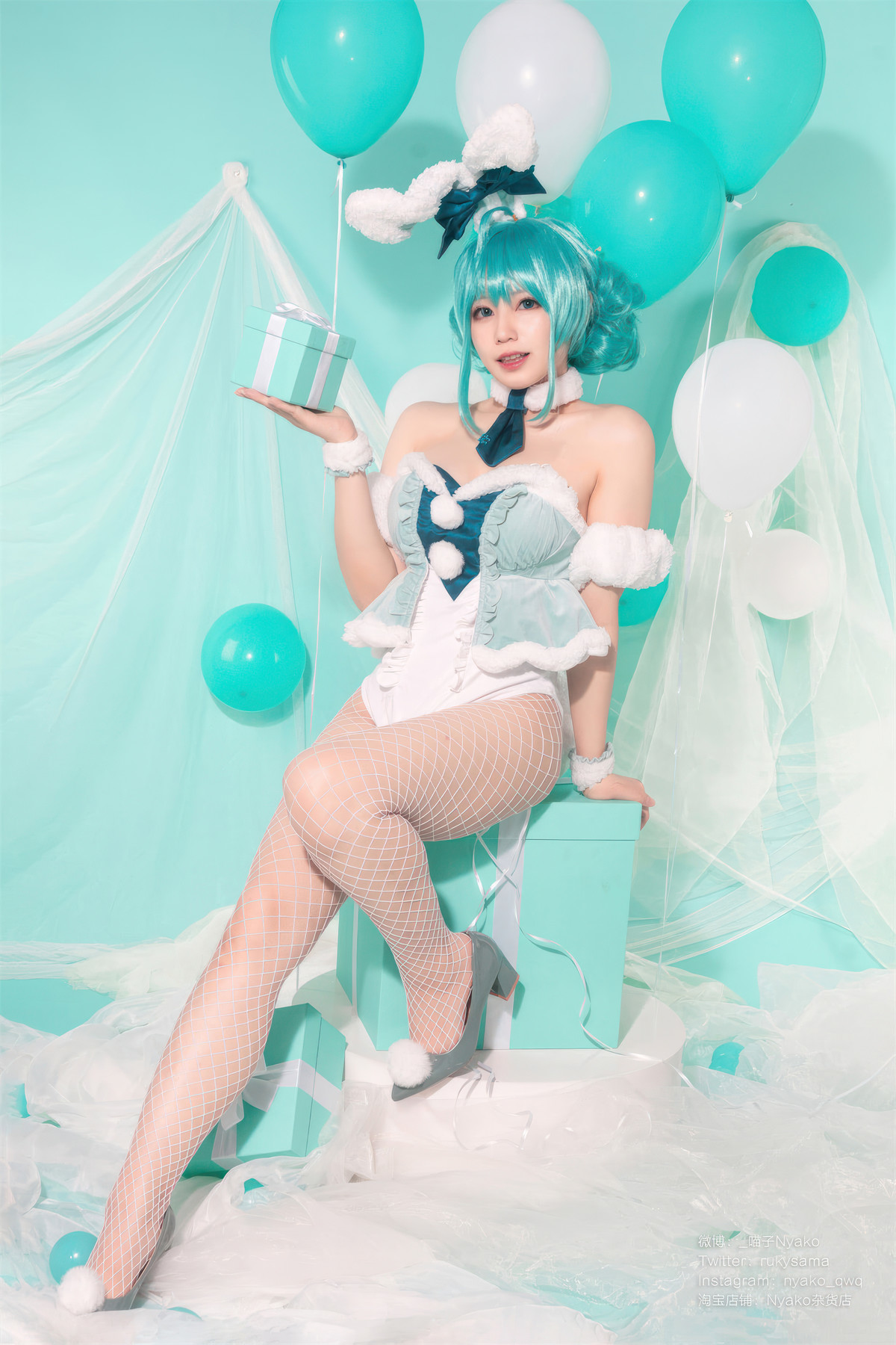Cosplay-Nyako喵子-初音白兔-04-20