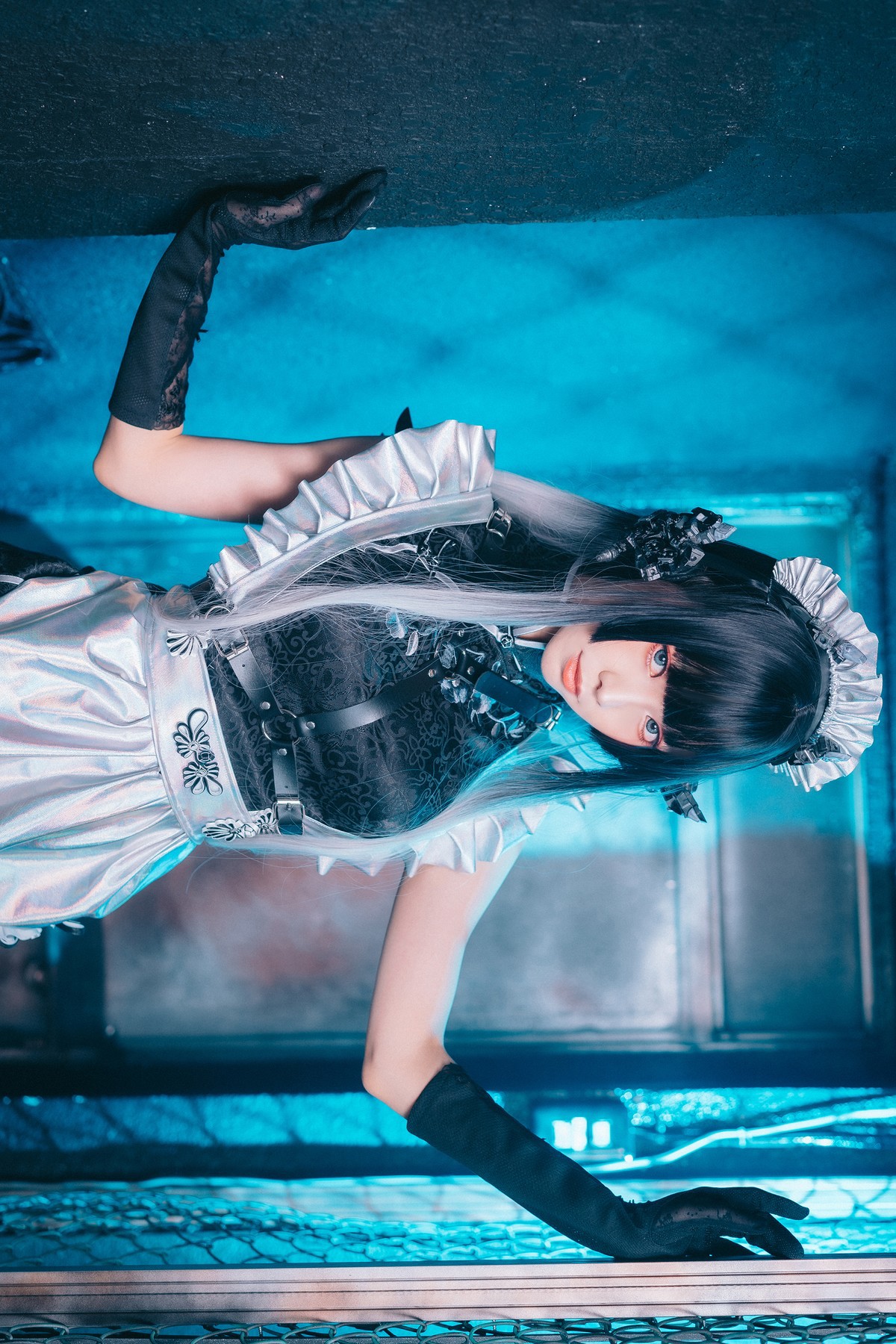 Cosplay-ElyEE子-賽博女僕-Melanite黑榴石-09-04