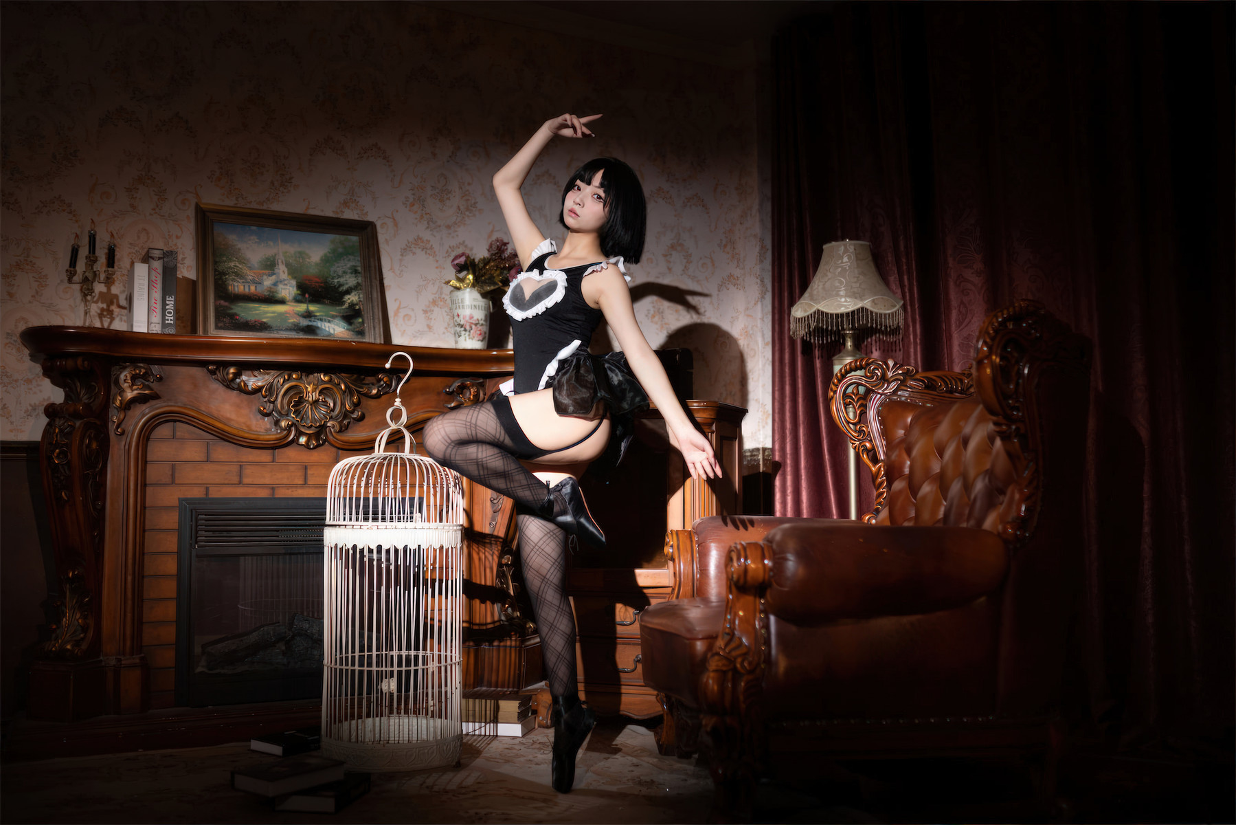 Cosplay-花铃-马戏团芭蕾-吊带袜高叉-12-02