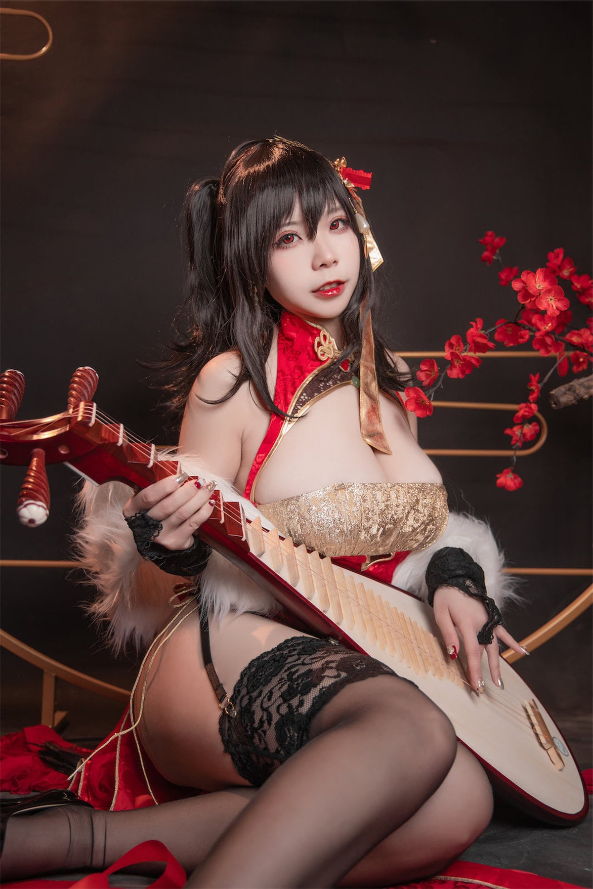 Cosplay-自闭颜球球-无颜小天使wy-碧蓝航线-大凤红旗袍-03-18