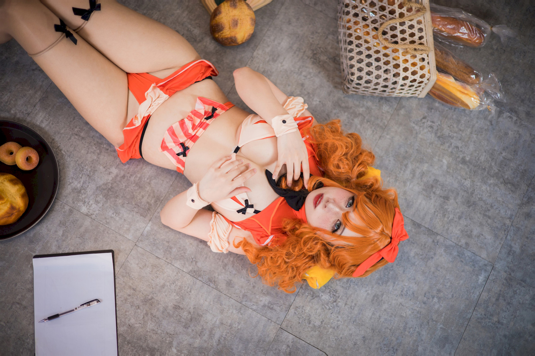 贞子蜜桃-Cosplay-汉堡店员-03-24