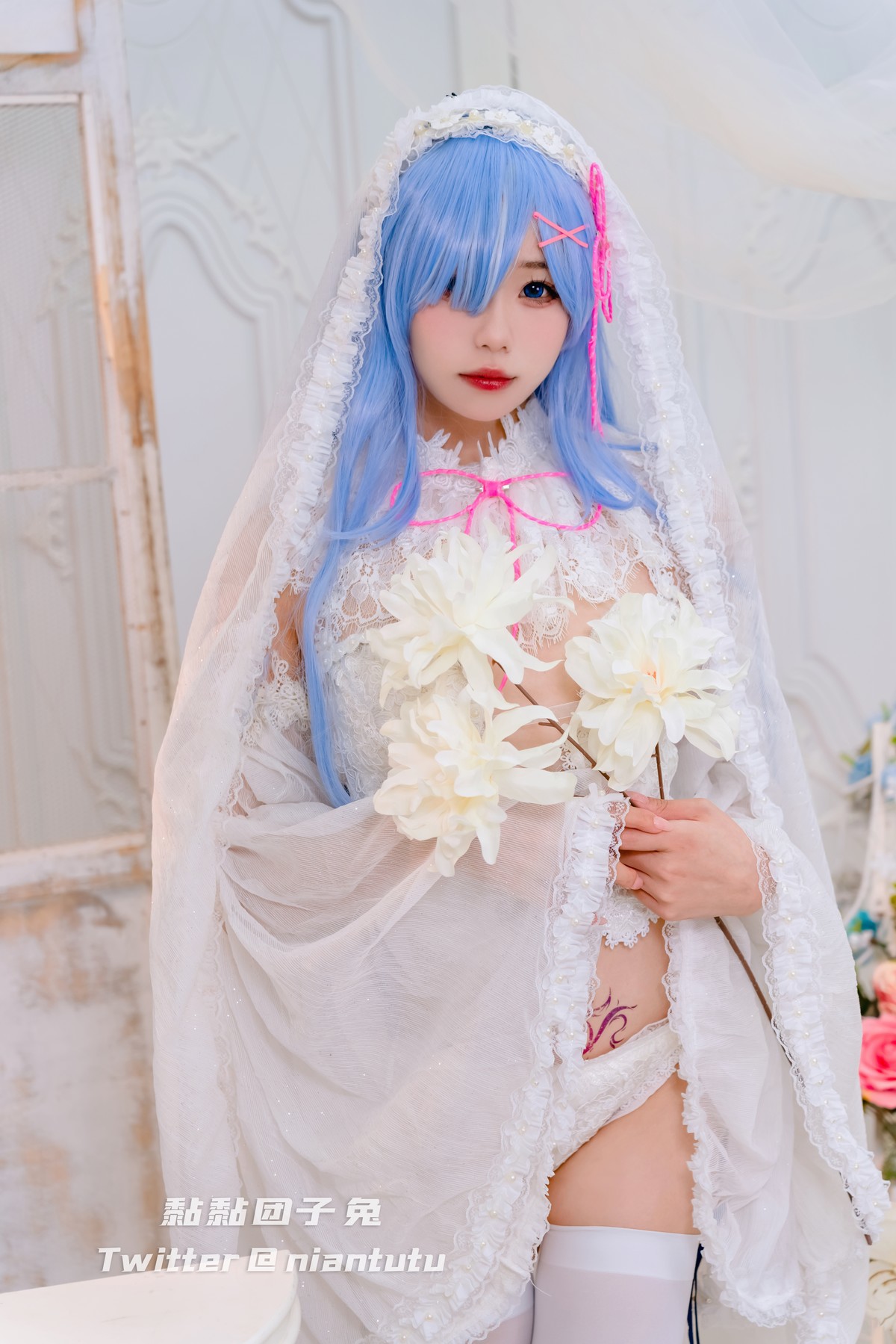 Cosplay-黏黏团子兔-长发蕾姆-02-26