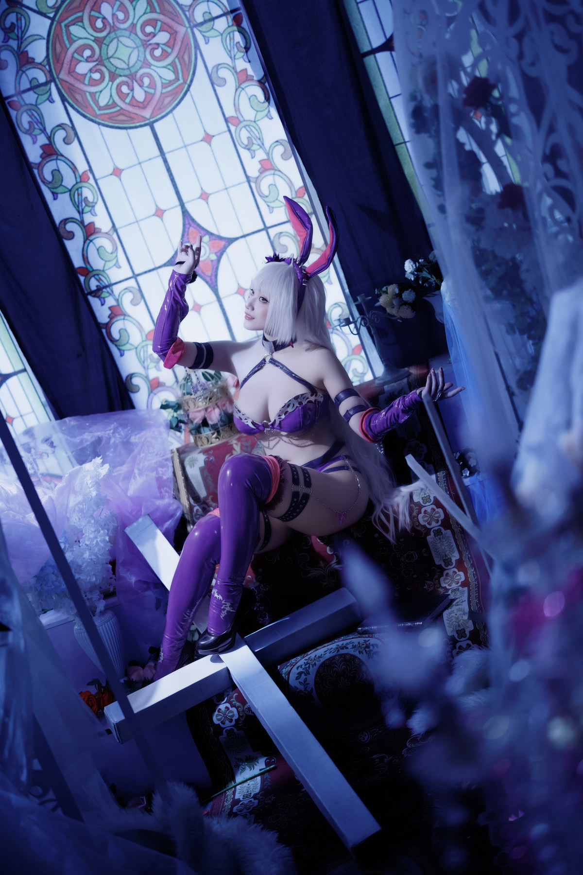 Cosplay-Cien恩恩-黑贞兔女郎泳装-12-20