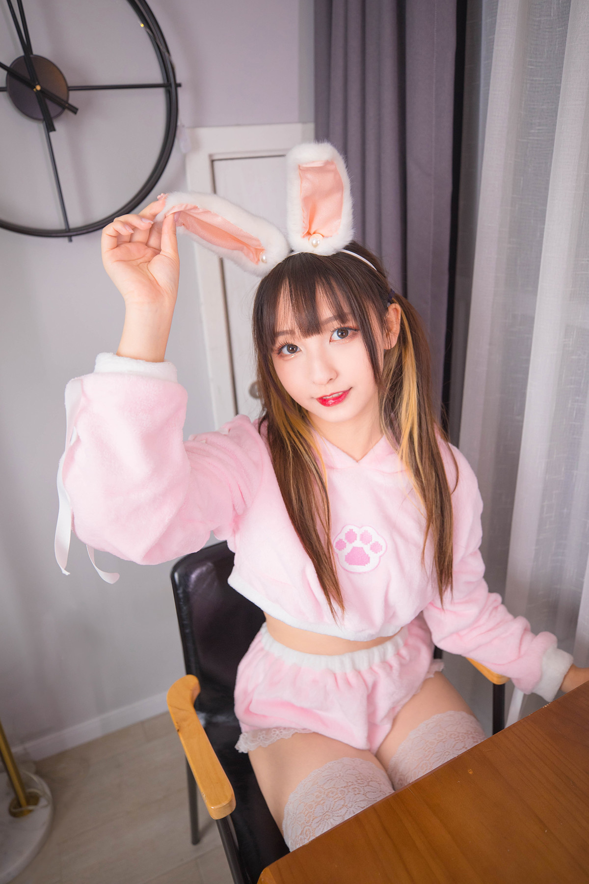 Cosplay-神楽坂真冬-绝对企画-兔子少女-ウサギタイム-Set01-12-02