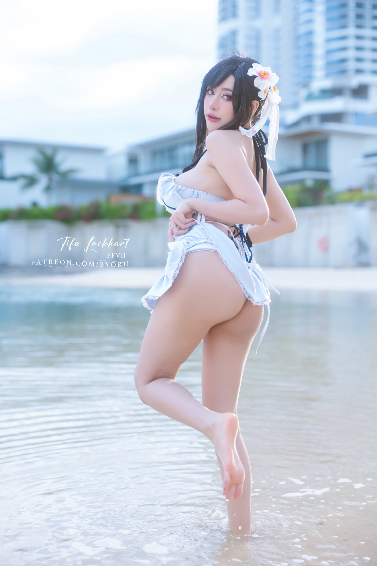 Cosplay-日本性感萝莉Byoru-Tifa-FF7r-Bikini-10-04