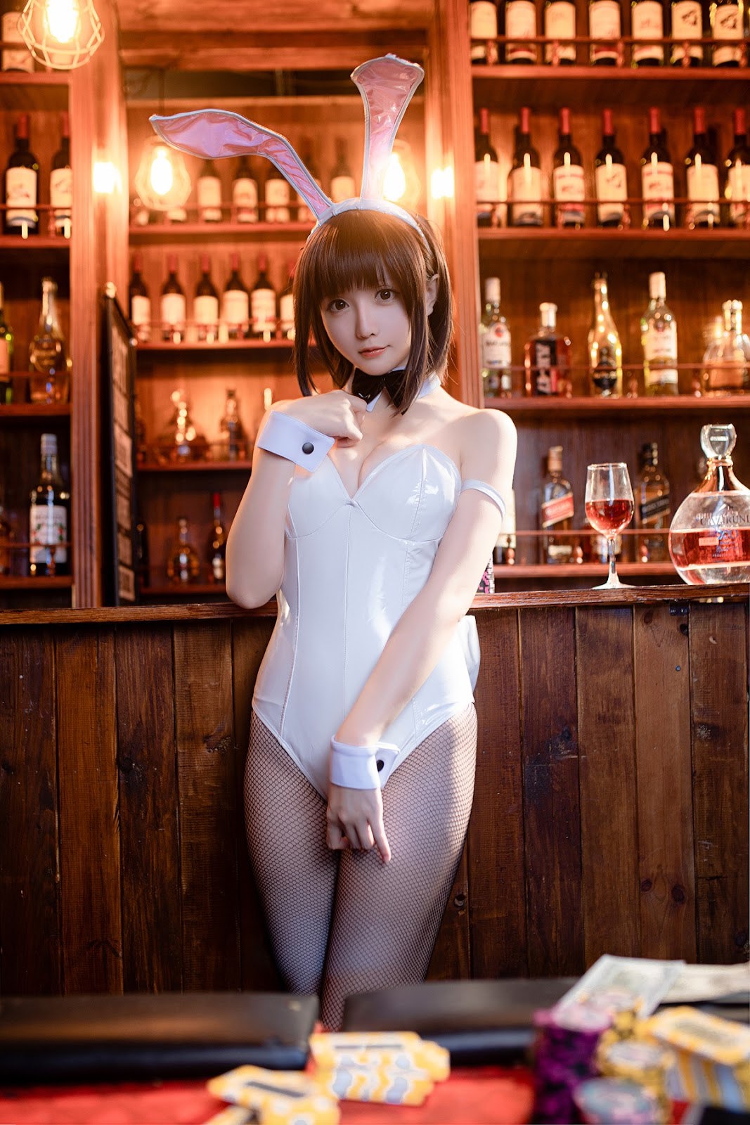 Cosplay-星之迟迟Hoshilily-加藤惠-兔女郎-11-27