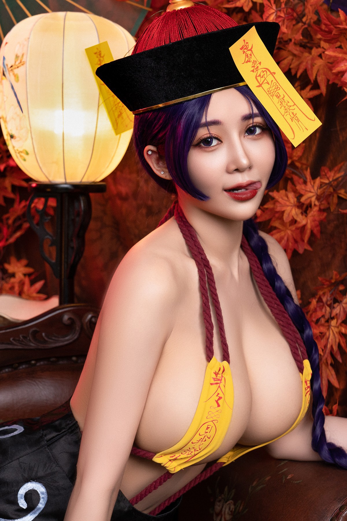 菰蒲風動縱斜影殭屍奶光安希膣得液滿見我發情香希趕屍霊幻道士-X-最胸妖怪キョンシー-Zombie-sex-folklore-Set02-08-20