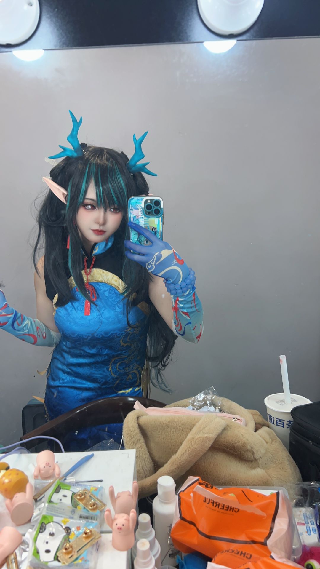 橙风千雅小和甜酒-年夕旗袍双人御守-189P-788MB-07-25