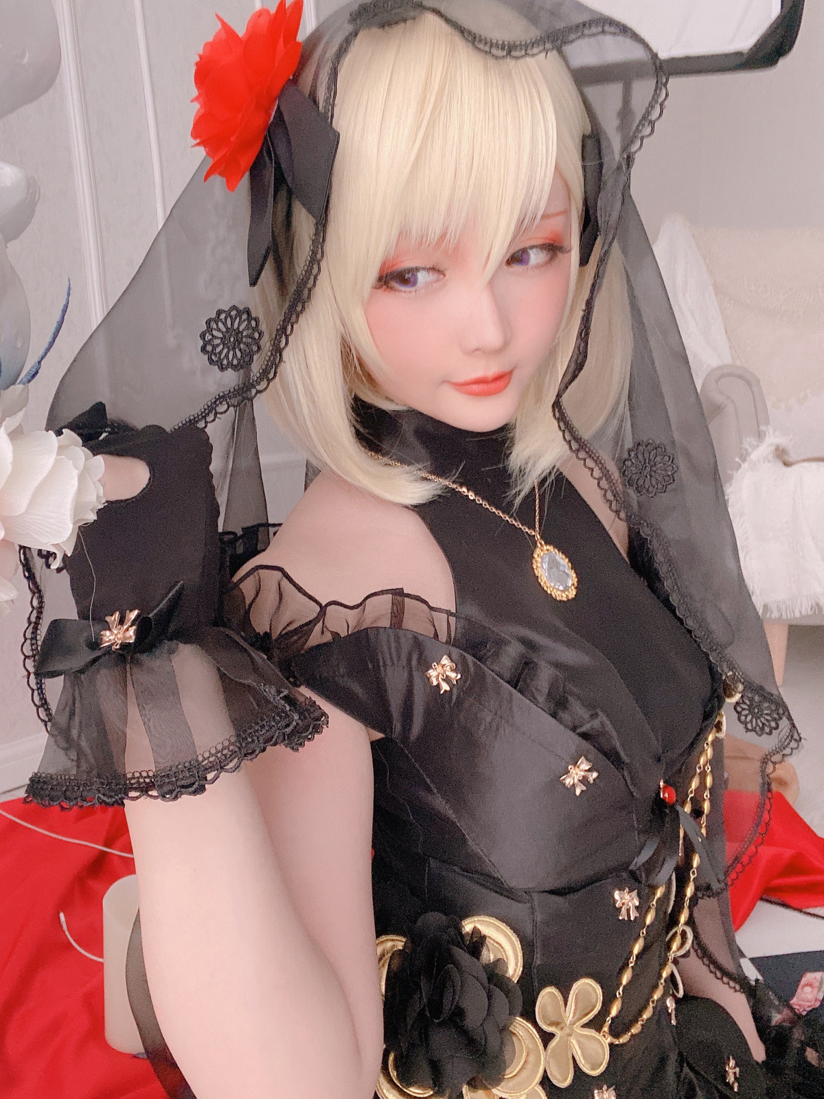 Cosplay-星之迟迟Hoshilily-Z23婚纱-04-17