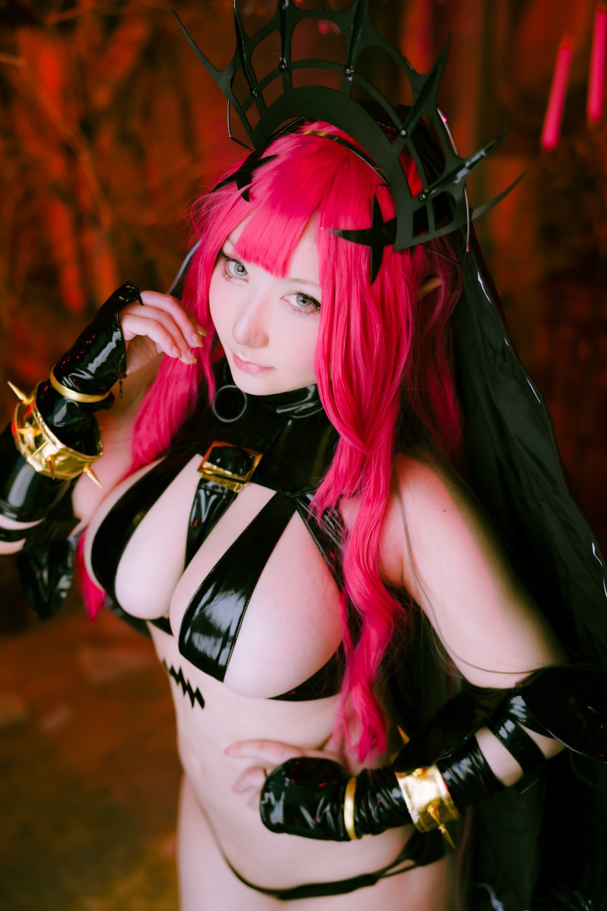 Cosplay-SAKUサク-Morgan-le-Fay-Set04-08-29