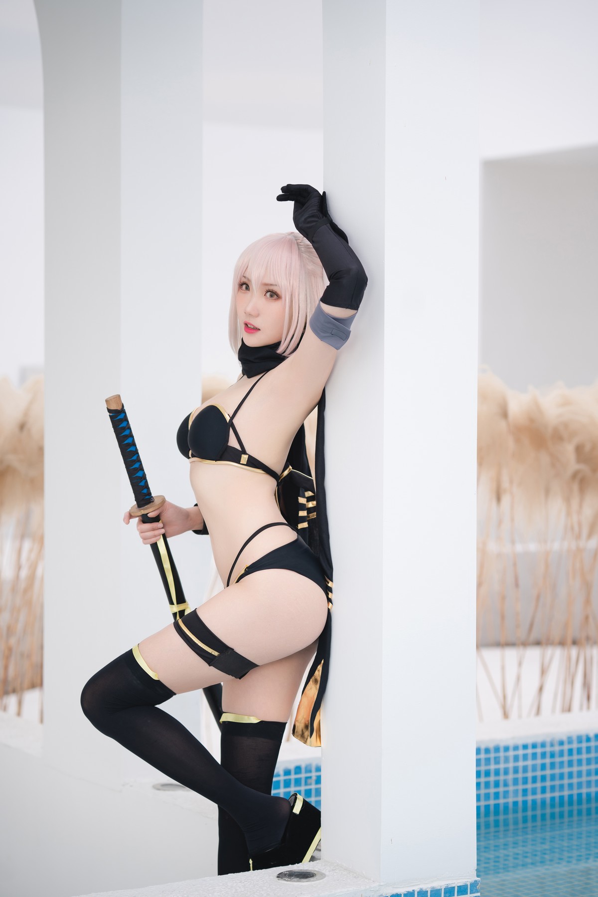 Cosplay-瓜希酱-总司-水着-11-11