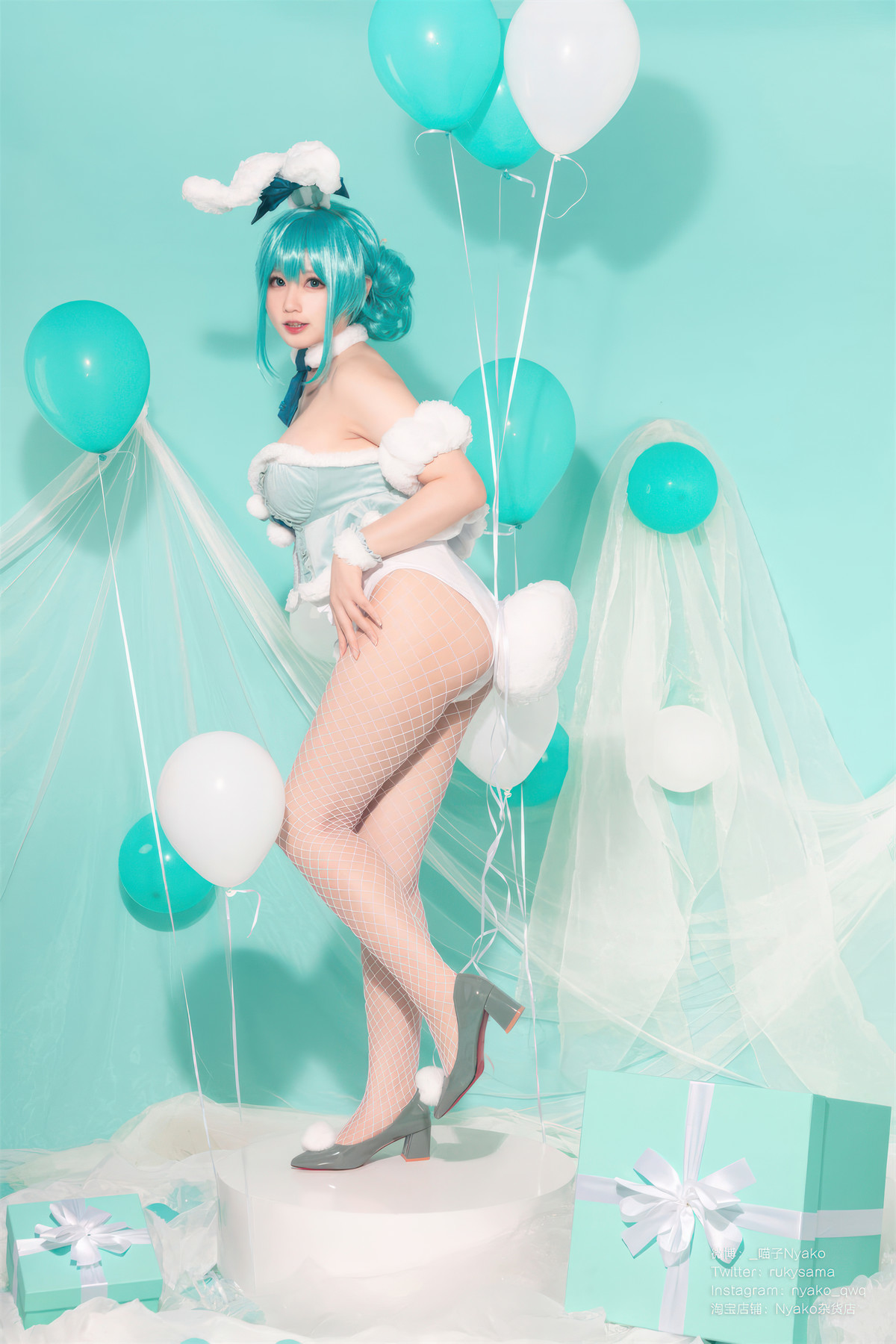 Cosplay-Nyako喵子-初音白兔-04-20