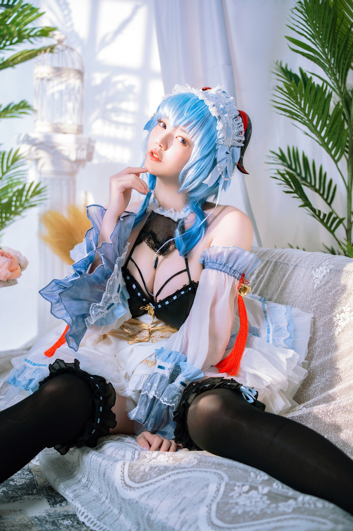 Cosplay-Ying-Tze-甘雨-Ganyu-Maid-12-15