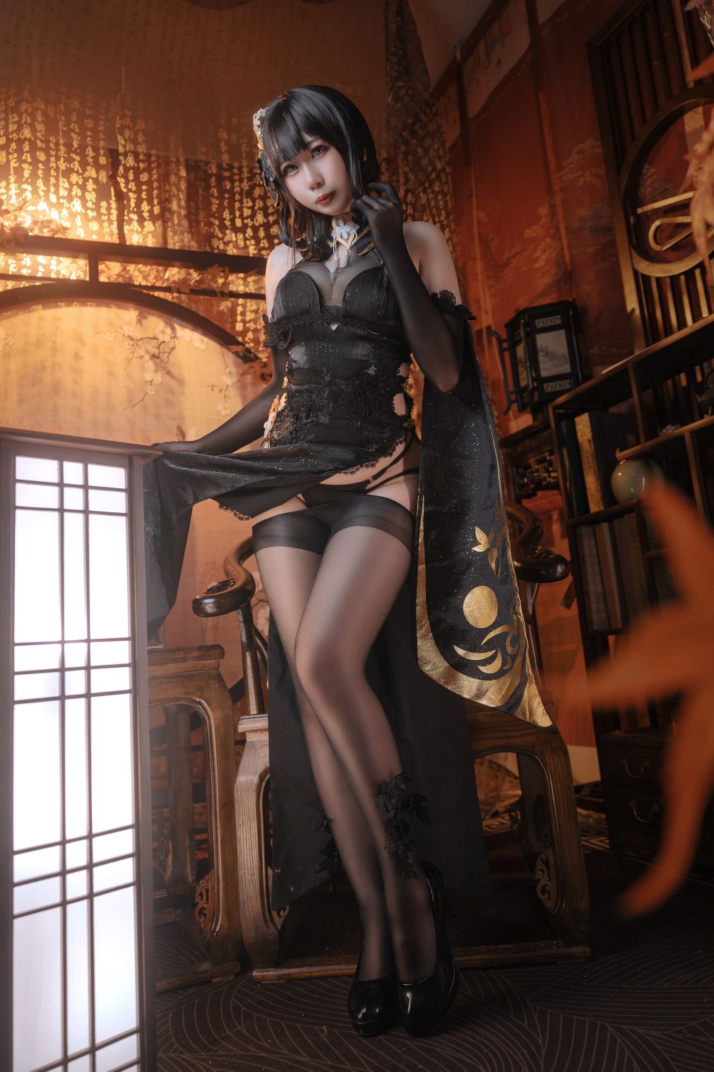 九言---碧蓝航线-镇海白黒双人喜茶苍苍子-01-13