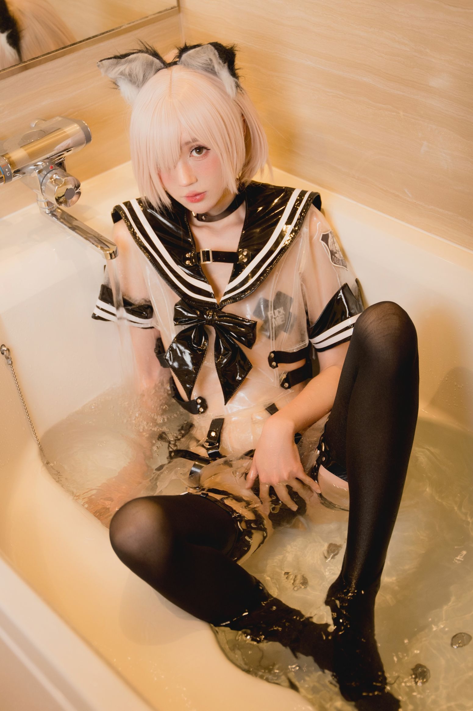 西园寺南歌---白色内衣透明JK-11-07