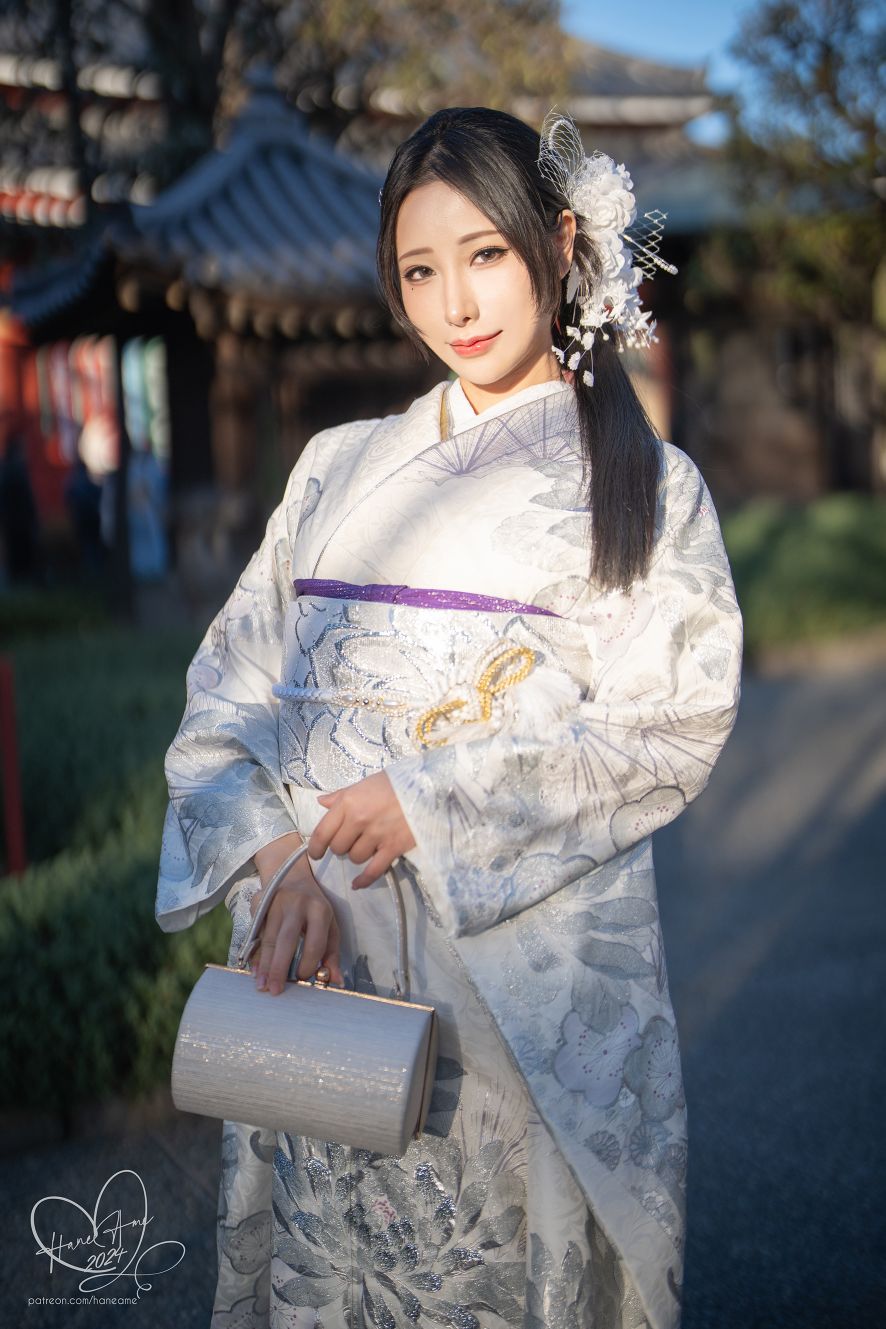 雨波-24年1月Original-2024-New-year-Silver-Kimono-02-04