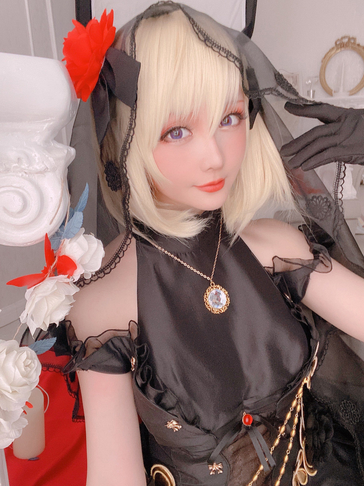 Cosplay-星之迟迟Hoshilily-Z23婚纱-04-17