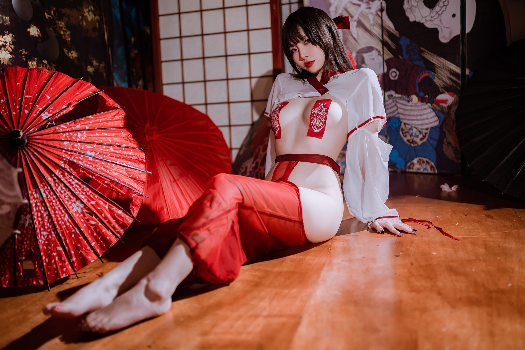 Cosplay-二佐Nisa-私房巫女-03-05