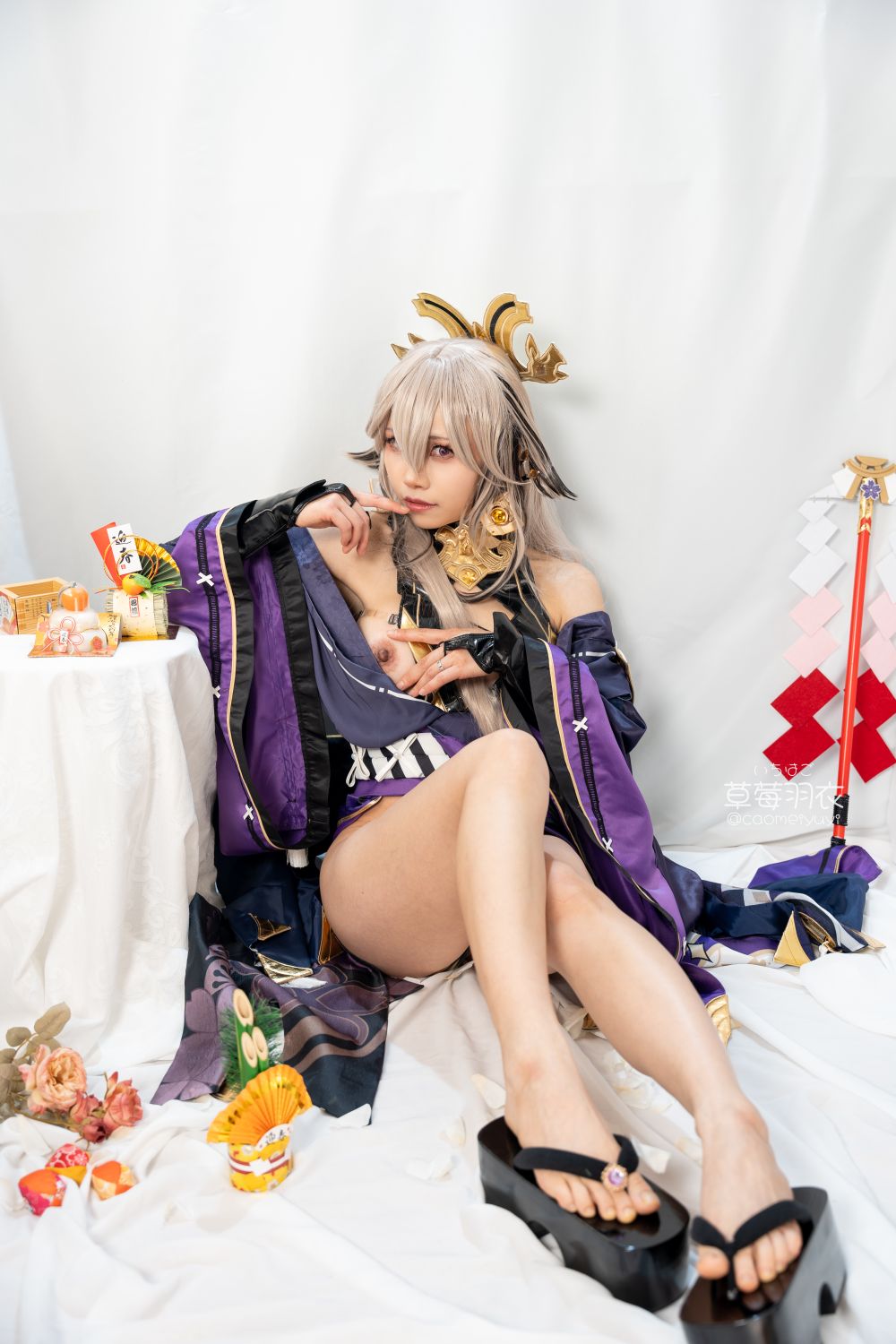 草莓羽衣T2黒ギャル八重神子墨桜色の夜笙雅芸-03-01